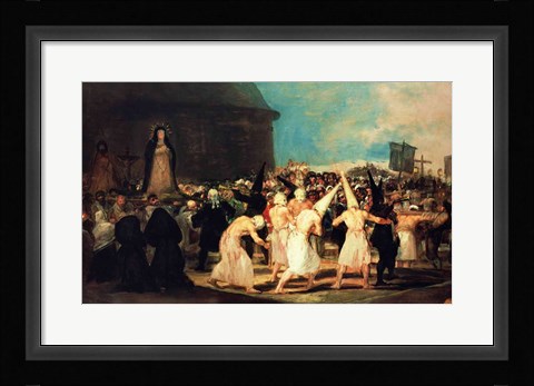 Framed Procession of Flagellants, 1815-19 Print