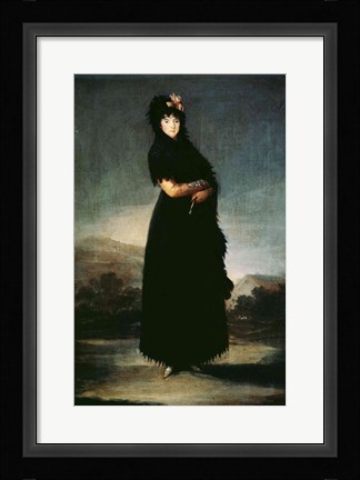 Framed Mariana Waldstein 9th Marquesa of Santa Cruz Print