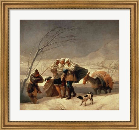 Framed Snowstorm, 1786-87 Print