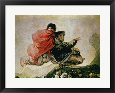 Framed Witches' Sabbath (detail) Print