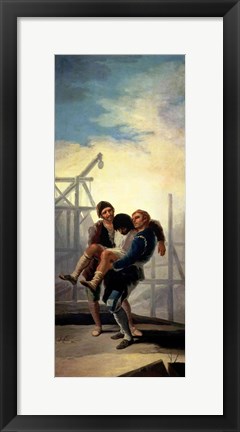 Framed Injured Mason Print