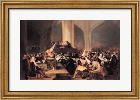 Framed Court of the Inquisition Print