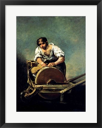 Framed Knife-Grinder Print