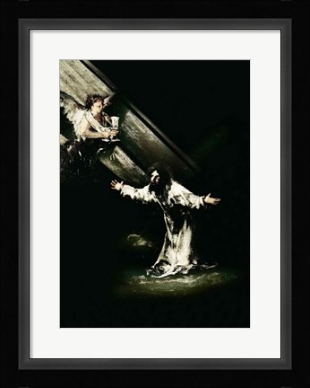Framed Christ on the Mount of Olives, 1819 Print
