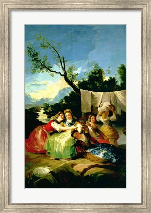 Framed Washerwomen, before 1780 Print