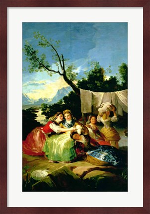 Framed Washerwomen, before 1780 Print