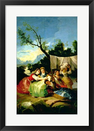Framed Washerwomen, before 1780 Print