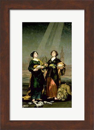 Framed St. Justina and St. Rufina, 1817 Print