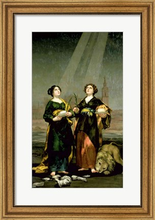 Framed St. Justina and St. Rufina, 1817 Print