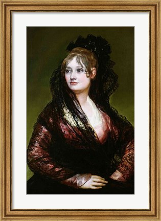 Framed Dona Isabel de Porcel Print