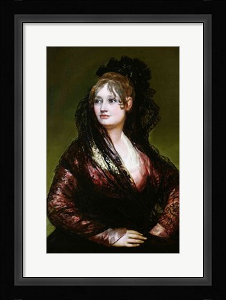 Framed Dona Isabel de Porcel Print