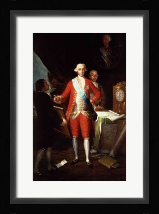 Framed Portrait of Don Jose Monino y Redondo I Print