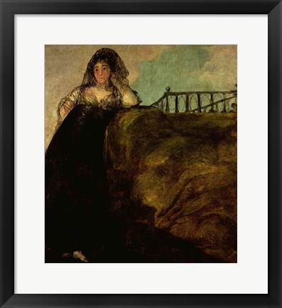 Framed Leocadia Zorilla, the Artist's Housekeeper, c.1821 Print