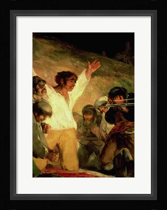 Framed Execution of the Defenders of Madrid - detail Print