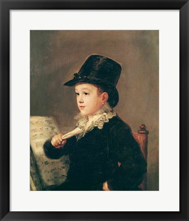 Framed Portrait of Mariano Goya Print