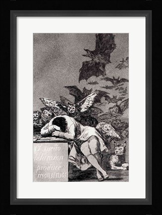 Framed Sleep of Reason Produces Monsters Print