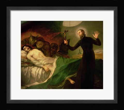 Framed St. Francis Borgia Print