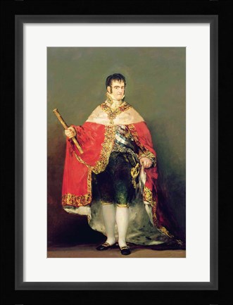 Framed Portrait of Ferdinand VII Print