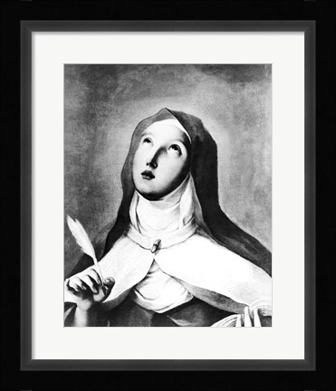 Framed St. Theresa of Avila Print