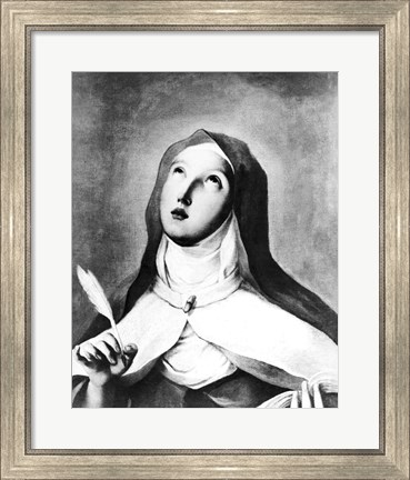 Framed St. Theresa of Avila Print