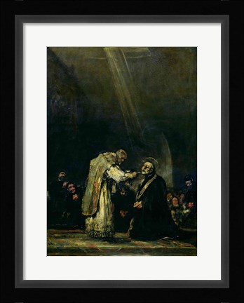 Framed Last Communion of St. Joseph Calasanz Print