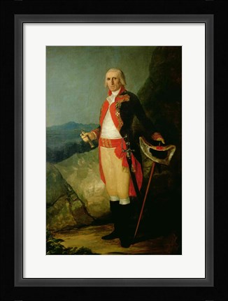 Framed General Jose de Urrutia Print