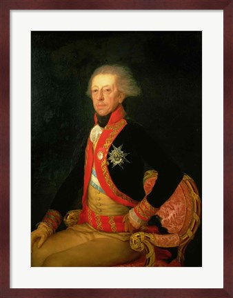 Framed General Antonio Ricardos Print