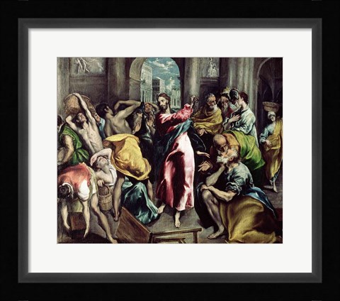 Framed Christ Driving the Traders from the Temple, c.1600 Print