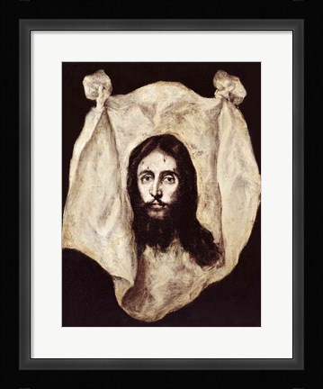 Framed Face of the Christ Print