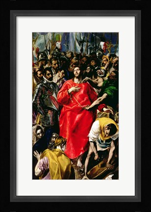 Framed Disrobing of Christ Print