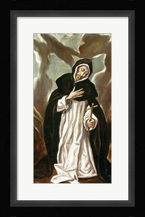 Framed St.Dominic of Guzman Print