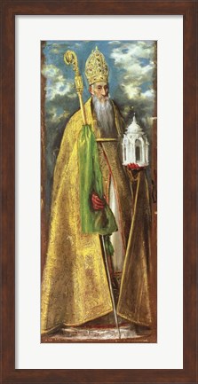 Framed Saint Augustine of Hippo Print
