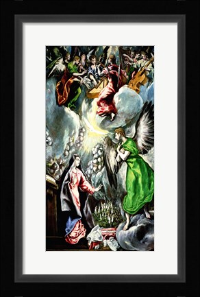 Framed Annunciation 1596-1600 Print
