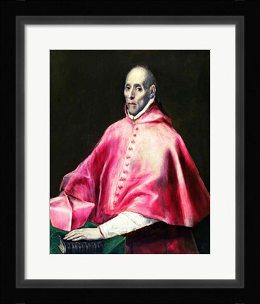 Framed Portrait of Cardinal Juan de Tavera Print