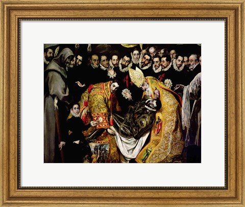 Framed Burial of Count Orgaz Print