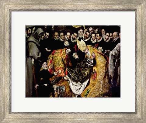 Framed Burial of Count Orgaz Print