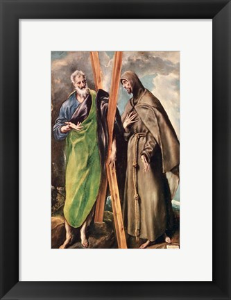 Framed SS. Andrew and Francis of Assisi Print