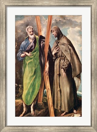 Framed SS. Andrew and Francis of Assisi Print