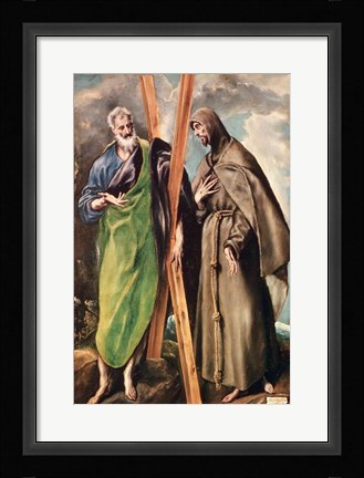 Framed SS. Andrew and Francis of Assisi Print