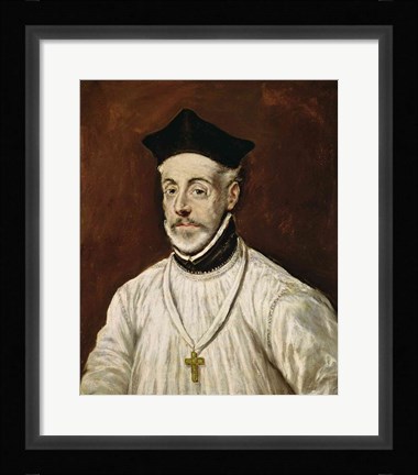 Framed Don Diego de Covarrubias y Leiva Print