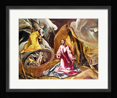 Framed Agony in the Garden of Gethsemane Print