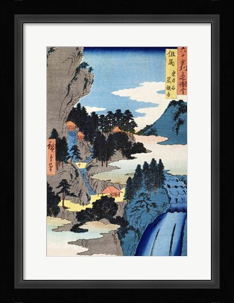 Framed Mountain landscape Print