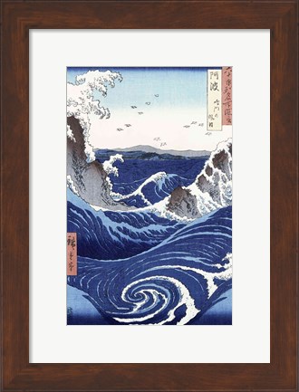 Framed View of the Naruto whirlpools at Awa Print