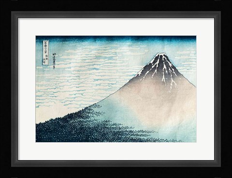 Framed Fuji in Clear Weather Print