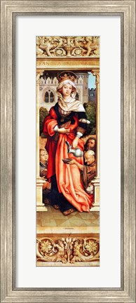 Framed St. Elizabeth of Hungary Print