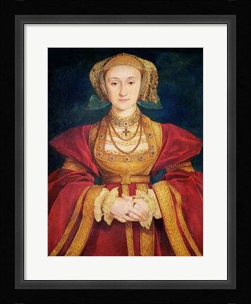 Framed Portrait of Anne of Cleves Print