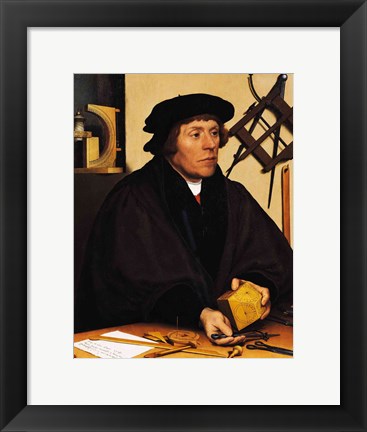 Framed Portrait of Nicholas Kratzer Print