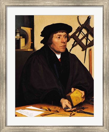 Framed Portrait of Nicholas Kratzer Print