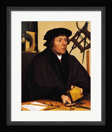 Framed Portrait of Nicholas Kratzer Print