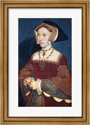 Framed Jane Seymour, 1536 Print